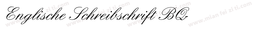 Englische Schreibschrift BQ字体转换